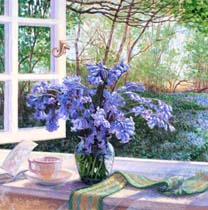 Bluebells on the Window Sill